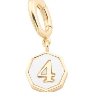 GORJANA Gold 4 Vintage Number Parker Charm